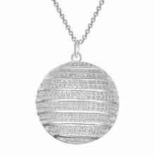 Cor de prata quente oco bola pingente colar moda jóias bonito para a mulher estilo rua boa qualidade an789 2024 - compre barato