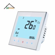 HESSWAY 24 v, 95-240VAC 2P calor temperatura fria termostato inteligente para 0-10V saída proporção 2024 - compre barato