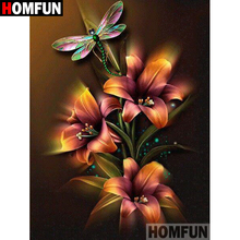 Homfun pintura completa de diamante quadrado/redondo, broca "flor jardim", 3d, bordado, ponto cruz, presente, decoração de casa a00748 2024 - compre barato