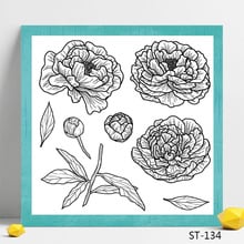 Flower design Transparent Silicone Stamp for DIY Scrapbooking/Photo Album Decorative Card Making Clear Stamps Supplies 2024 - buy cheap