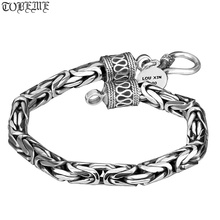 Handmade 990 Silver Longevity Bracelet Good Luck Bracelet Vintage Sterling Silver Pure Silver Bracelet Jewelry Gift 2024 - buy cheap