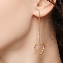Jóias de aço inoxidável coreano coração geométrico estrela lua trevo brincos para feminino acessórios femininos brincos earing 2024 - compre barato
