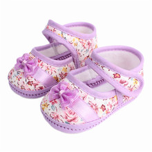 Baby Girls flowers bow baby toddler shoes children footwear first walkers size 1 2 3 2024 - buy cheap
