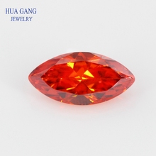 5A Orange Marquise Shape Brilliant Cut CZ Stone Synthetic Gems Cubic Zirconia For Jewelry Size 1.5x3~10x20mm Free Shipping 2024 - buy cheap