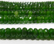 5x8mm Faceted green chalcedony abacus shape beads DIY women fashion beautiful jewelry making design 15" 5 piece/lot 2024 - buy cheap