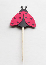 Ladybug  Cupcake Toppers  baby shower wedding party food picks toothpicks decor 2024 - buy cheap