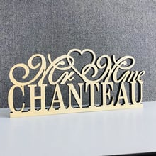 Custom Mr & Mrs Name Wedding Table Sign,Personalized color wood Table Sign Wedding with name,Bride & Groom Sign Decor Supplies 2024 - buy cheap