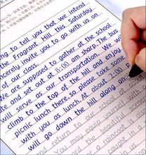 Juego de 3 libros + bolígrafos de escritura a mano, cuaderno de escritura a mano, práctica de copia, letras del alfabeto en inglés, se puede reutilizar automáticamente 2024 - compra barato