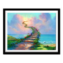 Full Square/Round Drill 5D DIY Diamond Painting "Heaven stairs" 3D Embroidery Cross Stitch  Rhinestone Home Decor Gift 2024 - buy cheap