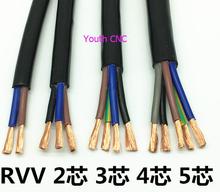 1 м Электрический кабель питания ПВХ Куртка RVV КАБЕЛЬ 2*4,0, 2 ядра 4,0 ^ mm2 Электрические кабели, RVV гибкий кабель 2 ядра 2024 - купить недорого