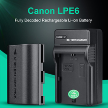 Batería LP-E6 LP E6 + cargador para cámara Canon EOS 5DS R 5D Mark II Mark III 6D 7D 60D 60Da 70D 80D DSLR 2024 - compra barato