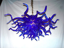 Free Shipping Parlor Pendant Handmade Glass Chandelier 2024 - buy cheap