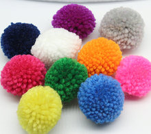 150pcs 35mm-40mm 1.5 inches yarn Pom Pom multi Colour Ethnic charms Traditional supplies 2024 - buy cheap
