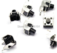 100pcs 6*6*8mm 2pin The horizontal Tactile Push Button Switch With stents Induction cooker Switch Key switch 2024 - buy cheap