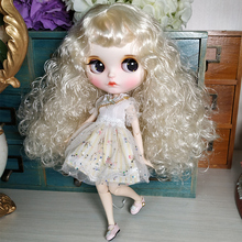 ICY DBS Blyth doll 1/6 Joint Body hand painted matte face white skin Cute golden explosion curls suit BJD toy gift AB hand set 2024 - buy cheap
