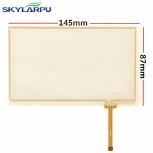 Skylarpu Новый 6,0 "дюймов 145*87 мм 4 провода резистивный сенсорный экран для 145 мм * 87 мм GPS сенсорный экран дигитайзер панель Ремонт Замена 2024 - купить недорого