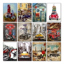 5d Diamond Embroidery Cartoon Motorcycle Car Landscape Diy Diamond Painting Cross Stitch Mosaic Needlework Home Decor Full Drill 2024 - buy cheap