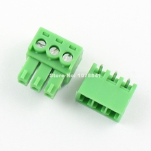 20pcs 3.81mm Pitch 3 Pin Right Angle Screw Pluggable Terminal Block Plug Connector 2024 - buy cheap