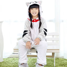 Pijama unissex infantil, pijama de desenho animado para crianças, roupa de dormir com capuz 2024 - compre barato