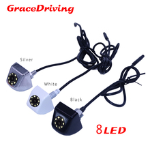 Free Shipping New 3color available White beauty/Silver top grade/Black Car rear view camera 170 degree universal CCD rear camera 2024 - buy cheap