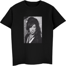 Мужская хлопковая футболка Amy Winehouse Legardary, Повседневная Уличная одежда в стиле хип-хоп, с короткими рукавами и принтом, лидер продаж 2024 - купить недорого