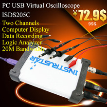 ISDS205C Virtual PC USB oscilloscope 48M sample rate 20M Bandwith with logic analyzer 2024 - buy cheap