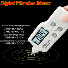 Digital Vibration Meters LCD Black Light High Precision Handheld Vibration Tester Gauge Multimeter Vibrometer Analyzer AS63A 2024 - buy cheap