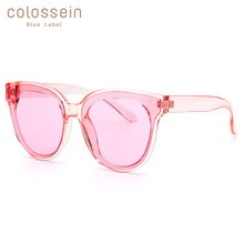 Coloshein óculos de sol de gatinho, óculos de sol feminino retrô para homens e mulheres, óculos de sol de luxo, proteção uv400 2024 - compre barato
