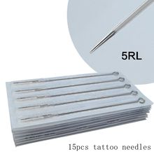 Tattoo needle 15PCS Mixed Assorted Sterilized Tattoo Needles Round Liner  5RL  for tattoo machine gun grip tip 2024 - buy cheap