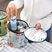 Bolsa de almuerzo portátil informal para mujer y niño, fiambrera térmica con aislamiento de dibujos animados, bolso de Picnic 2024 - compra barato