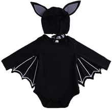 Halloween Newborn Baby Boy Clothes Cartoon Bat Jumpsuit Black Baby Bodysuit Long Sleeve Baby Set Clothes Body For Newborn Babys 2024 - buy cheap