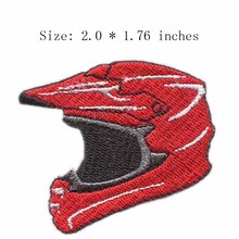 O patch para capacete 2.0 "largura/vermelho/remendo para motocicleta/costura 2024 - compre barato