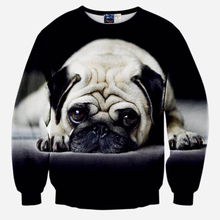 Cloudstyle 2020 3D Animal Print Sweatshirt Men Cute Dog Funny Pug 3D Full Print Jumpers Streetwear Pullover Tops Harajuku 2024 - buy cheap