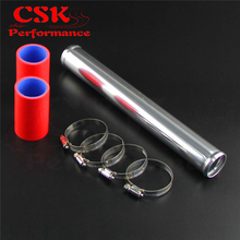 35mm 1.38" Aluminum Intercooler Turbo Pipe Piping Tube+Silicone hose Clamps Kits Black / Blue / Red 2024 - buy cheap