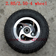 Free shipping 2.80/ 2.50-4 Tire and Inner tube with alloy rims fits Gas / Electric Scooter ATV Elderly Mobility 4inch wheel hub 2024 - buy cheap