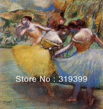 Oil Painting Reproduction on Linen Canvas,three-dancers-3 by edgar degas,Free DHL FAST Shipping,100%handmade oil paintings 2024 - buy cheap