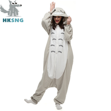 Hksng à venda novo animal adulto totoro pijamas dos desenhos animados onesies cosplay trajes unisex presente de natal pijamas kigurumi 2024 - compre barato