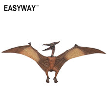 EASYWAY-figuras de acción de Pterosaurio para niños, Pterosaurio de plástico sólido de PVC, figuras de animales, juguetes jurásicos para niños, figuras de dinosaurios 2024 - compra barato