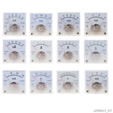 Panel de medición de corriente analógica CC 91C4 puntero mecánico tipo 1/2/3/5/10/20/30/50/100/200/300/500mA A 2024 - compra barato