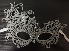 New Sexy Lace Mask Nightclub Masquerade Gold Line Silver Line Fashion Party Halloween Mask wholesale 10pcs/lot 2024 - buy cheap