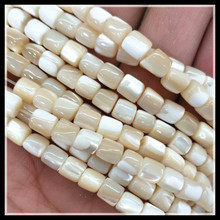 140pcs seawater shell beads drum shape saltwater mother of pearl size 5x6mm top fashion shell strings with bracelets making 2024 - buy cheap