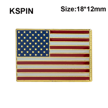 Флаг США, булавка для лацкана, значок, булавка, 10 шт. в партии, квадратной формы XY0238 2024 - купить недорого