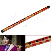Traditional Long Bamboo Flute Clarinet Student Musical Instrument 7 Hole in F Key J24 2024 - buy cheap