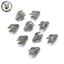 Antique Silver 5-Petal Flower Brass Bead Caps for Necklace Earring DIY Accessories Jewelry Findings 20x15mm, Hole: 1mm 50pcs 2024 - buy cheap