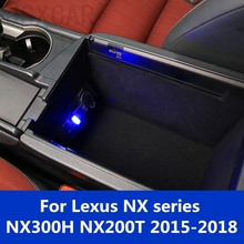 USB mini Wireless Car Interior Ambient Lighting Atmosphere Decorative Mild Light For Lexus NX series NX300H NX200T 2015-2018 2024 - buy cheap