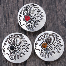 10pcs/lot New Snap Jewelry Metal Head Charms 18mm Snap Buttons for Woman Snap Bracelet Button Jewelry ZA1018 2024 - buy cheap