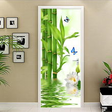 Papel de parede 3d, moderno, verde, bambu, fotos, murais, sala de estar, quarto, adesivo, decoração clássica da casa, pvc, à prova d'água, 3 d 2024 - compre barato