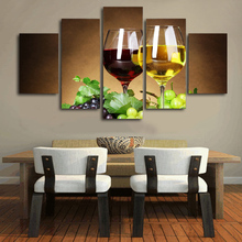 Vino impreso HD copas de vino beber alcohol pintura lienzo impresión habitación decoración póster imagen lienzo envío gratis/ny-4561 2024 - compra barato