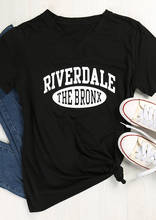 Футболка Riverdale The Bronx, модные футболки унисекс, летние хлопковые женские топы в подарок, футболки tumblr, Винтажная футболка в стиле гранж 2024 - купить недорого