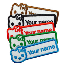 Parche personalizado de gatito, animal, artículo de nombre, lindo bordado, multicolor, DIY, tus parches 2024 - compra barato